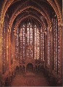 unknow artist Interior from Sainte-Chapelle Spain oil painting artist